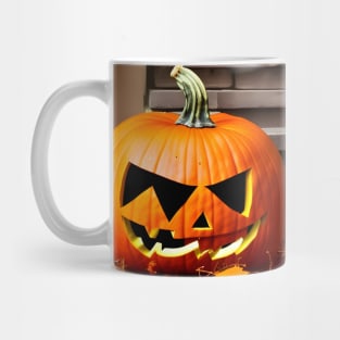 Halloween Party Digital Illustration Pumpkin Art Mug